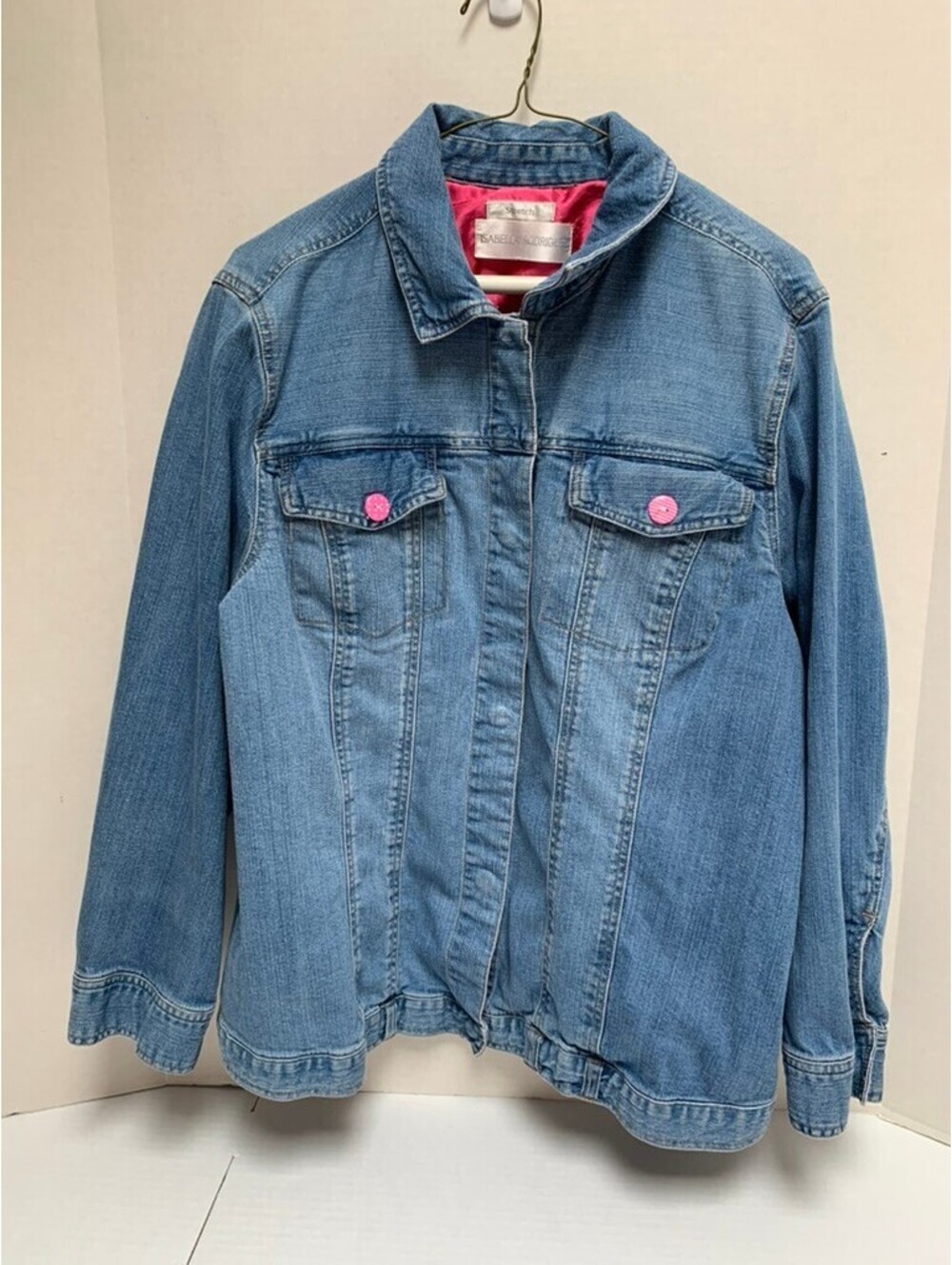 Isabella Rodriquez Womans Size XL Stretch Denim Jacket